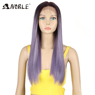 

Noble Synthetic Hair Lace Front Wig 20 Inch long Lace Front Straight Synthetic Wigs for Women Heat Resistant blonde lace Wigs