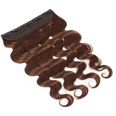 

100 Remy Hair Clip in Human Hair Extensions 34 Full Head 1 piece 5 clips Silky Curly for Women