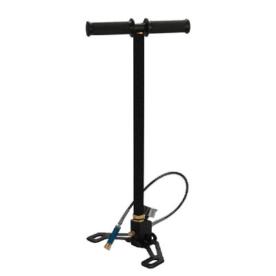 

Large Pressure Gauge Foldable Base 40MPa 6000psi High Pressure PCP Car Bike Manual Air Pump Inflator with Oil-water Separator and