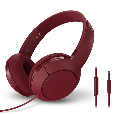 

TCL MTRO200 headset intelligent line control moving coil drive strong bass effect super strong soundproofing can be rotated easy to carry dark blush mobile phone universal