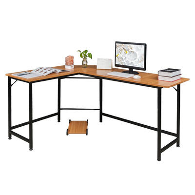 

Modern -Shaped Desk Corner Computer Desk PC Latop Study Table Workstation Home Office Furniture