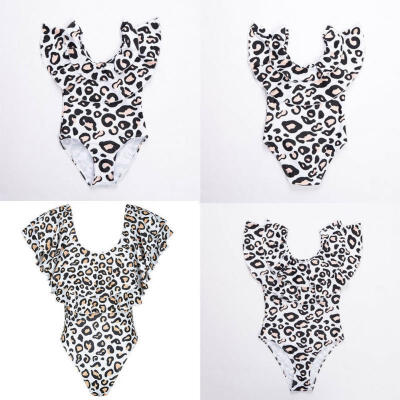 

Family Matching Swimwear Mother Daughter Women Kids One piece Bikini Beachwear