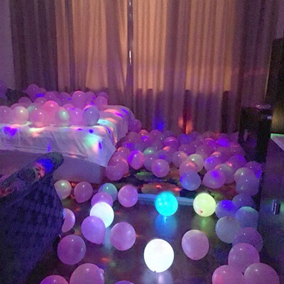 

Tropical Forest Glowing Balloons Christmas Eve Christmas Decorations Wedding New Marriage Room Arrangement Marriage Proposal White Birthday Balloons 20 Packs Mixed Colors Gift Bottles&Ribbons