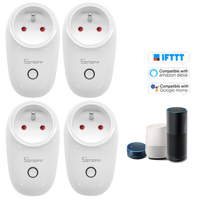 

5PCS SONOFF S26 ITEAD Wifi Smart Socket Wireless Remote Control Charging Adapter Smart Home Power Sockets USUKCNAUEU Type EF