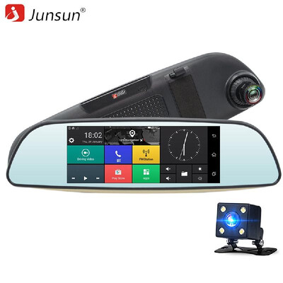 

JUNSUN E515 Multifunction Wifi Car Driving Recorder Portable Auto DVR Dual Len Rearview Camera