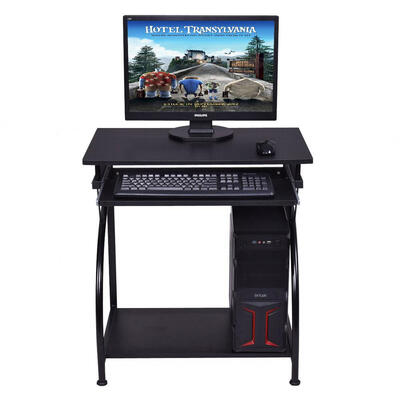 

Corner Computer Desk PC Laptop Writing Table Study Workstation Shelves