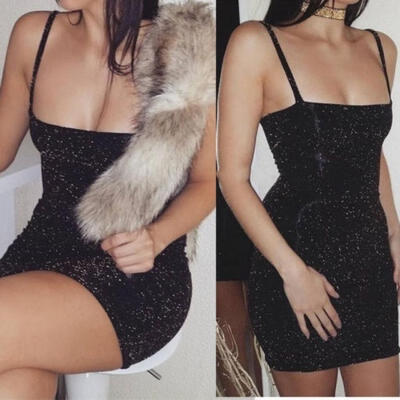 

Women Bandage Bodycon Sleeveless Evening Party Cocktail Club Short Mini Dress