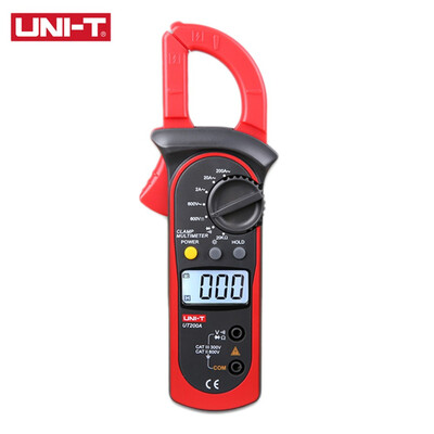 

Professional Digital Clamp Meters UNI-T UT200A Manual Range Multimeters LCD Backlight Ohm DMM DC AC Voltmeter Resistance Testers