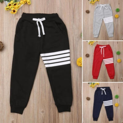 

Baby Boy Girls Sports Pants Toddler Kid Sweat Pants Joggers Elastic Bottoms 1-7T
