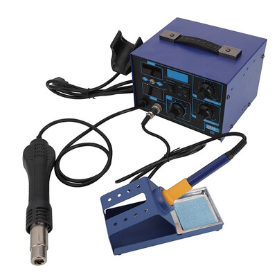 

Ktaxon 2 in 1 862D 110V Electric Soldering Iron Rework Stations SMD Hot Air Gun Desoldering Welder Set with 5pcs Solder Tips