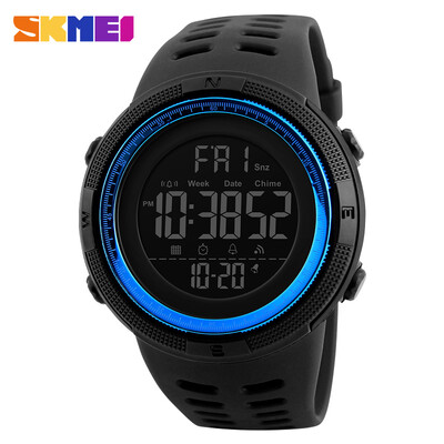 

SKMEI Fashion Outdoor Sport Watch Men Multifunction Watches Alarm Clock Chrono 5Bar Waterproof Digital Watch reloj hombre 1251