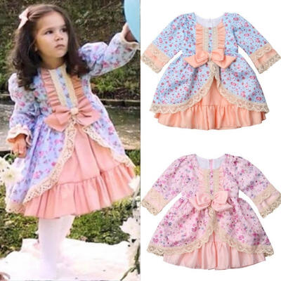 

Infant Baby Flower Girl Tutu Dress Christening Baptism Wedding Party Gown Formal Dress 1-6Y