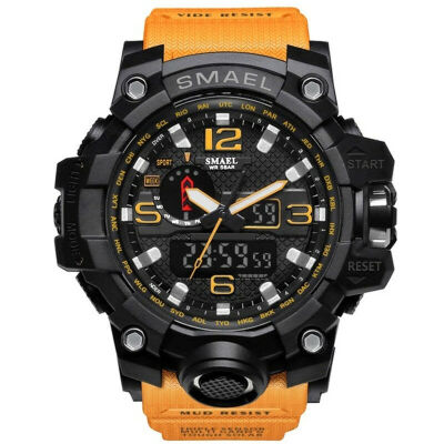 

SMAEL Mens Sport Watches Military Shock Analog Quartz Dual Display Digital Waterproof Watch