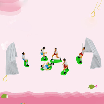 

FUNNYBUNNY Cake Decorating Kit CupCake Decorating Kit Soccer Team6 Players 2 Goals