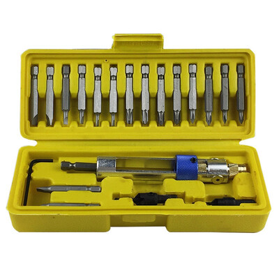 

Multi-function Air Screwdriver Accessory Screwdriver Bit High Speed Steel Drill Bit Dual-use Pneumatic Screwdriver Converter Plast