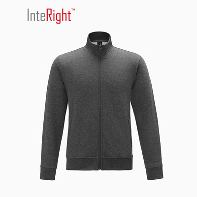 

INTERIGHT mens plus velvet warm sweater dark flower gray XL