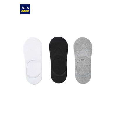 

HLA Haishu House Socks Male 2018 Hot Jacquard Comfort 3 Pairs HZACJ1E020A Bleach Light Gray Black 20 One Size