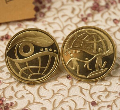 

25mm 2 PCS Set Coins Of Environmental Protection 1 Yuan Commemorative China 2009-2010