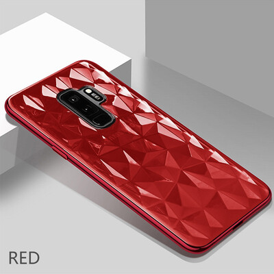 

Luxury Ultra Thin Soft TPU Phone Case For Samsung Galaxy Note9 S9 S8 Plus 3D Diamond Pattern Case For Samsung A8 Plus 2018 Cover