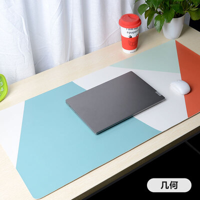 

Ling charm small fresh mouse pad large leather mouse pad slip waterproof esports game office computer desk pad cartoon cute writing desk mat 9042CM diamond geometry