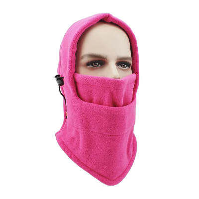 

Cycling equipment winter multi-kinetic outdoor sports bib mask cold winter CS mask fleece warm hood hat 110 grams pink