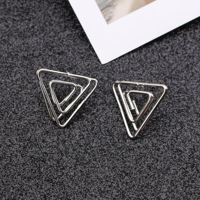 

Heart Round Waterdrop Hanging Earrings Fashion Earrings Geometric Metal Triangle Earrings Wedding Earrings Valentines Day Gift