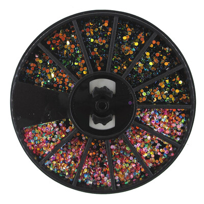 

Toponeto 3D Nail Art Rhinestones Glitters Acrylic Tips Decoration Manicure Wheel New Hot