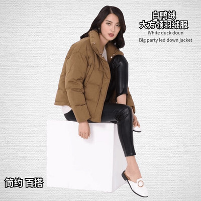

Short down jacket thicken bread hat anti-season ultra-light jacket autumn&winter new fashion female students explosion models