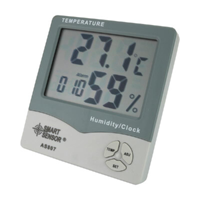 

Smart Sensor AS807 Digital Hygrometer Thermometer Humidity Temperature Meter Tester Weather Station with Calendar & Clock Alarm