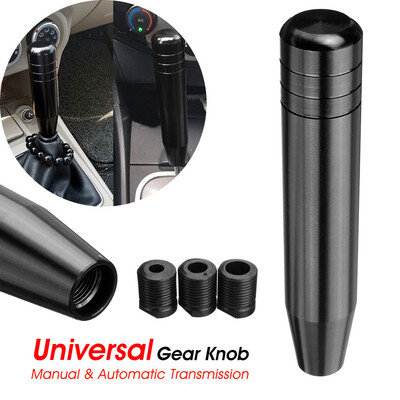 

Tailored Aluminum Gear Shift Shifter Knob For Manual Transmission Stick Black 180mm