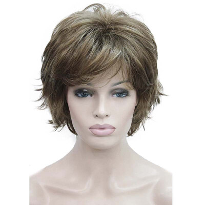 

StrongBeauty Short Layered Shaggy blonde Full Synthetic Wig Womens Wigs COLOUR CHOICES