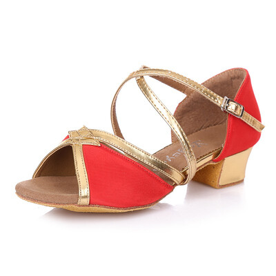 

YAGEYAN zapatos de baile latino de interior para niños niñas de satén zapatos de baile suave y transpirable 4201