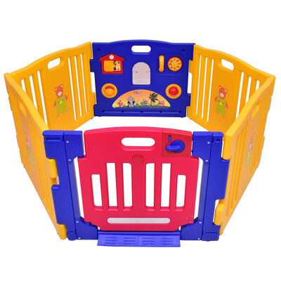 

6 Panel Baby Playpen Kids Safety Play Center Yard