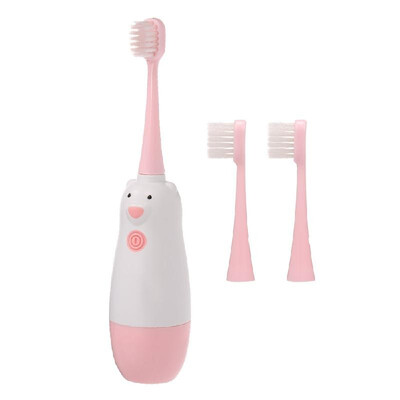 

Children Electric Toothbrush Battery Powered Kids Children Toothbrush for 3-12 Years Old Soft Brush Heads