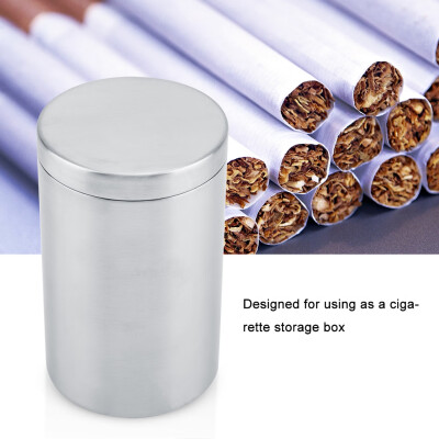 

Stainless Steel Man Cigarette Box Tea Cotton Swab Storage Case Container Cigarette Box Cotton Swab Box