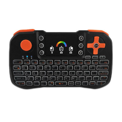 

TZ10 24GHz Wireless Keyboard Touchpad Mouse Handheld Remote Control with Colorful Backlight for Android TV Box Smart TV PC Notebo