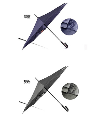 

ZHUIMEI Gentleman Jacquard Reverse Umbrella Business Umbrella 6949