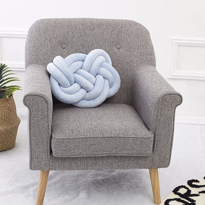 

Lovely Velvet Knotted Braided Cushion Ball Chunky Pillow Handmade Knotted Home Decor Modern Brief Decor Pillow 4030cm 6 Colors