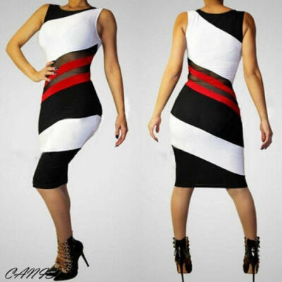 

Sexy Frauen Kleider Lässige Sleeveless Party Abend Cocktail Short Minikleid