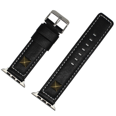 

〖Follure〗Willow Nail Leather Buckle Wrist Watch Band Strap Belt For Watch For Apple Watch