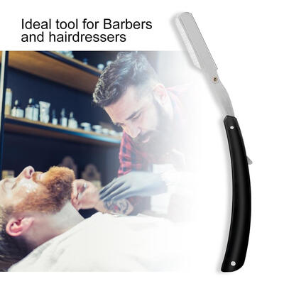

Barber Straight Blade Razor Stainless Steel Salon Folding Shaving Hair Cutting Clipper Barber Blade Razor Barber Clipper
