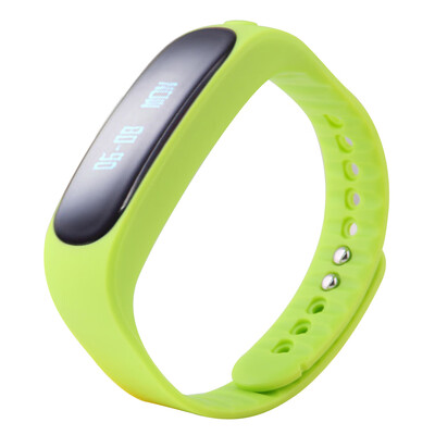 

E02 Smart Bluetooth Sport Watch Wristband Bracelet TPU Band 084 Inches 96 16 Pixels OLED Non-touch Screen Text Incoming Call No