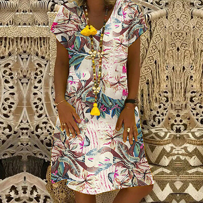 

New Womens Sleeveless Boho Cotton Casual Linen Kaftan Maxi Dress Long Dresses