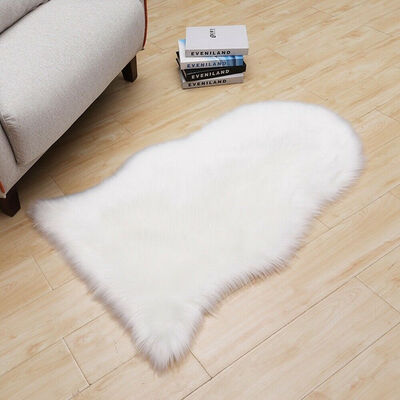

Soft Fluffy Bedroom Faux Fur Fake Wool Sheepskin Rugs Warm Hairy Carpet Seat Pad