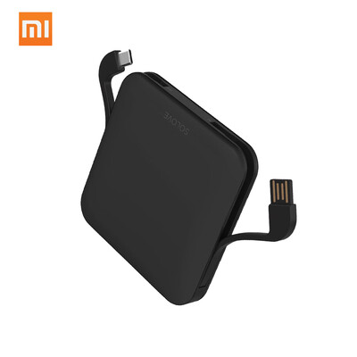 

Xiaomi SOLOVE Power Bank with Data Cable 10000mAh Powerbank LED Display Portable Fast Charger For Xiaomi Huawei iPhone