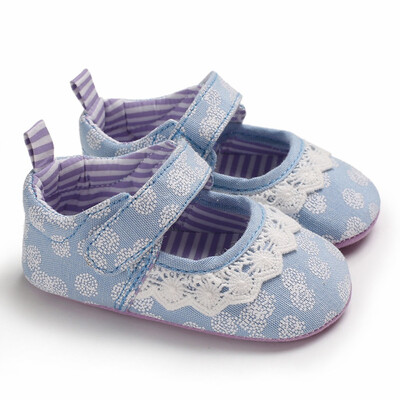 

Toddler Infant Baby Girl Soft Sole Embroidery Lace Sandals Shoes Single Shoes