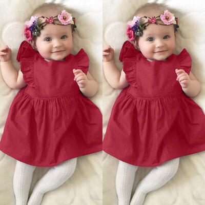 

Cute Newborn Kid Baby Girls Party Pageant Formal Dress Sundress Clothes Princess