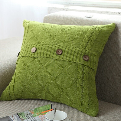 

100 Cotton Knit Pillowcase Home&Car Cushion without Core