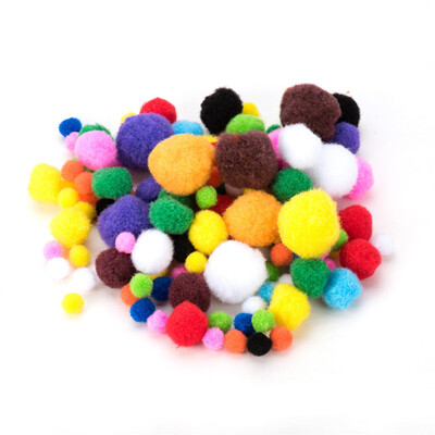 

PH PANDAHALL 550 Pcs Multicolor Pompoms Arts&Crafts Fuzzy Pom Poms Balls for DIY Doll Creative Crafts Decorations