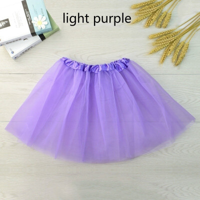 

2018 New Fashion 12 Colors Baby Girl Child Baby Three-layer Mesh Dance Skirt Ballet Dress Puffy Skirt